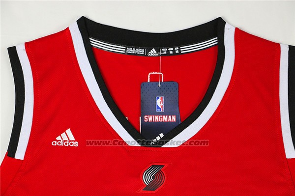 Maglia Portland Trail Blazers C.J. McCollum #3 Rosso